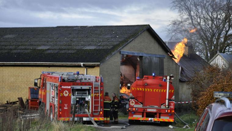 Voldsom brand i Vesthimmerland
