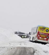 Snekaos i Vesthimmerland: Biler og busser i uheld, men ingen tilskadekomne