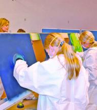 Kunsten møder håndværk og 6. klasser i Aars