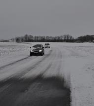 Vejene i Vesthimmerland lørdag morgen: Enkelte lukket pga. fygning, hjemmehjælper måtte hjælpes fri